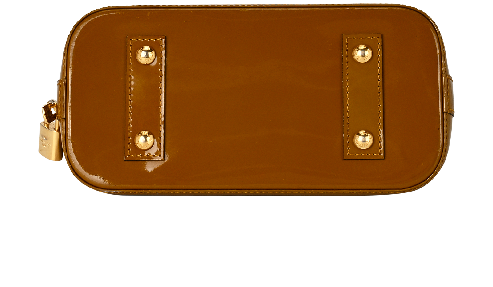 Alma BB, &pound;995, Handbags, Brown, Patent Leather, Top view